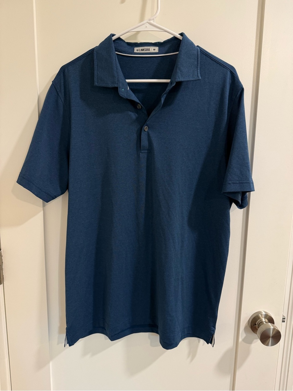 Linksoul Men’s Breeze Polo Midnight Heather Medium